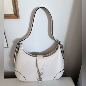 Coach Cream Hamptons Hobo Bag with Black Accents